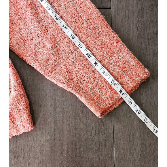 Modern Soul QVC Salmon Speckled Knit Open Front Cardigan Sweater 3XL NWT Plush - Picture 8 of 8